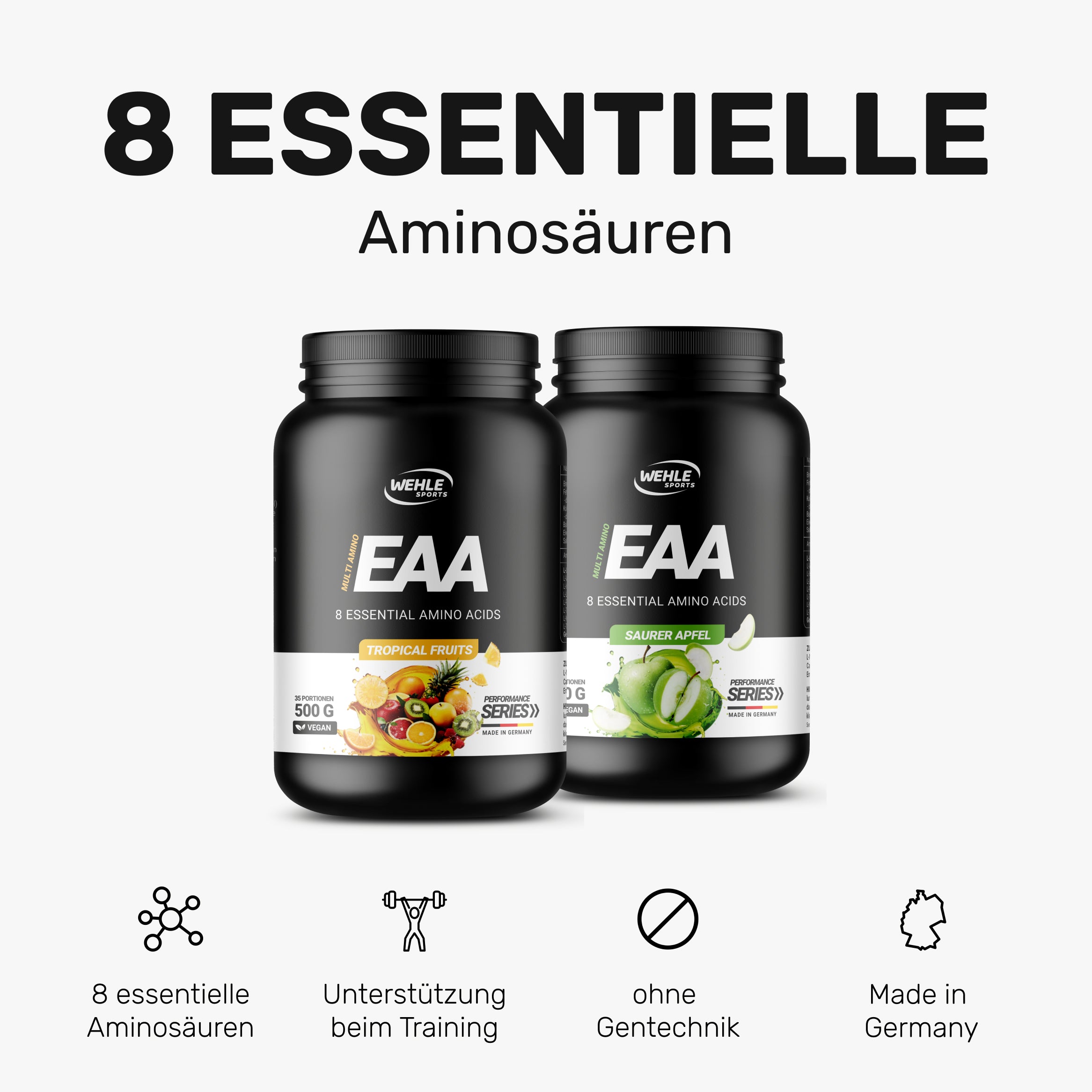 Wehle Multi Amino EAA Aminosäuren Pulver - 500g