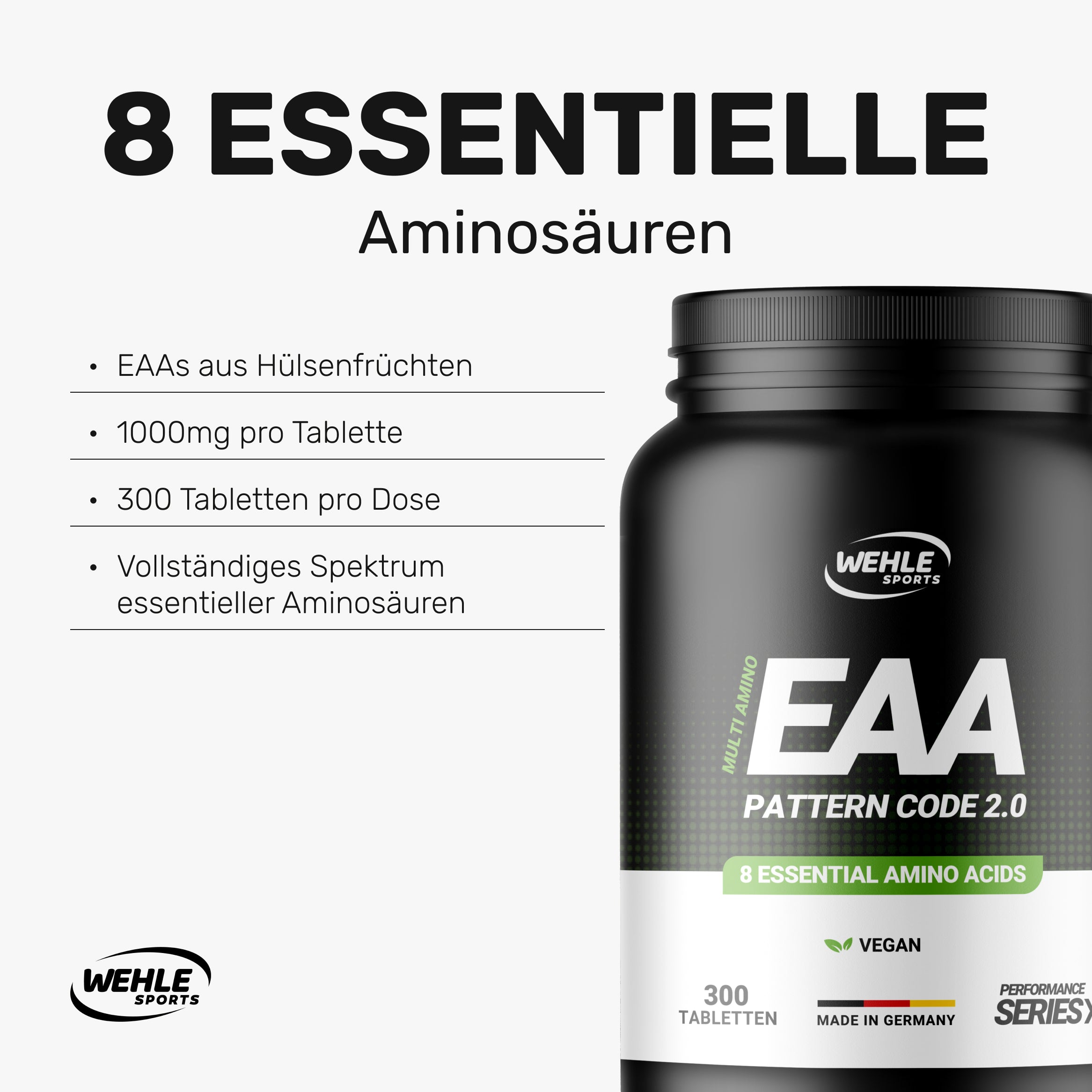 Wehle Multi Amino EAA Tabletten - 300 Stück