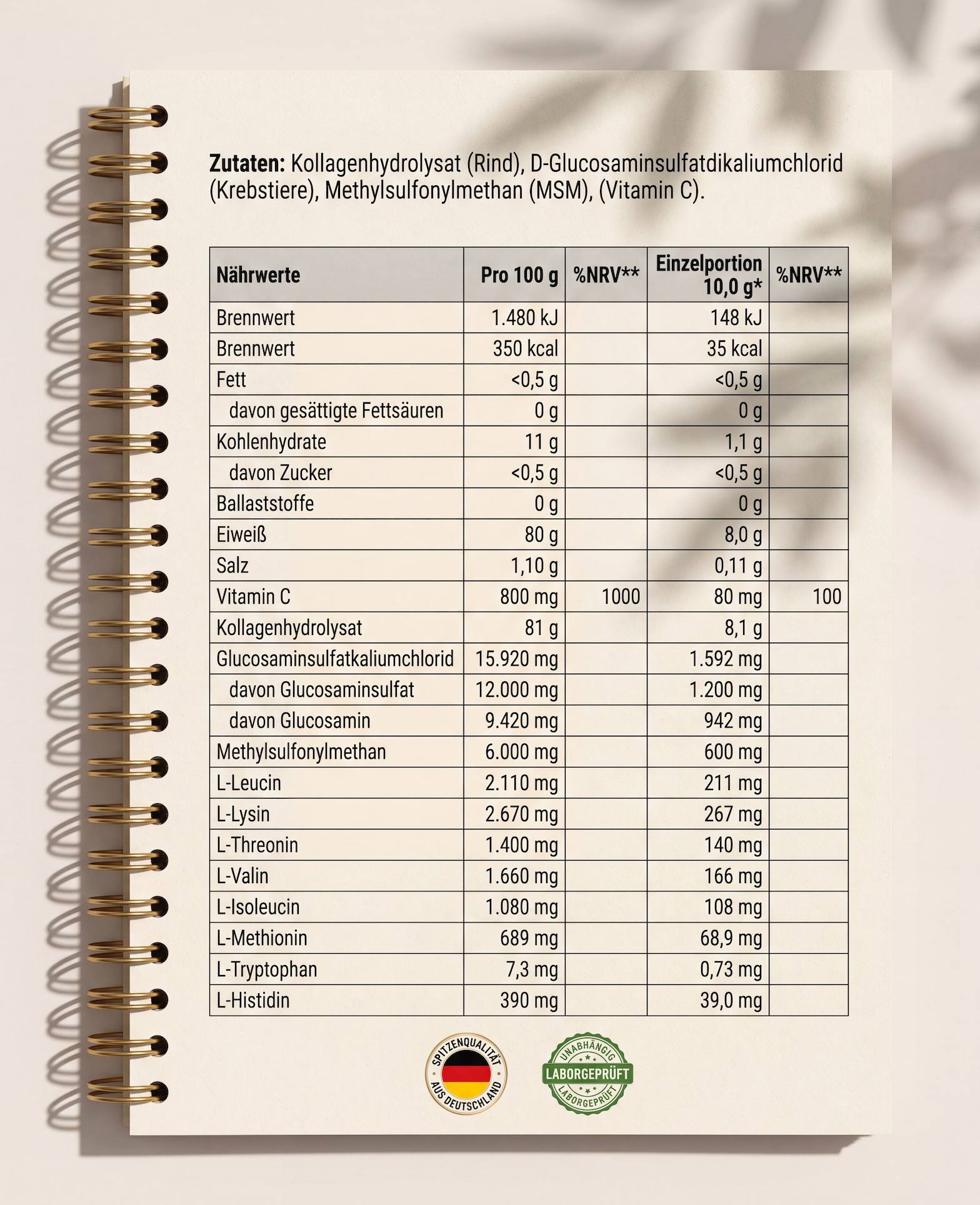 Collagen Knorpel Komplex - Forte - NEUHEIT