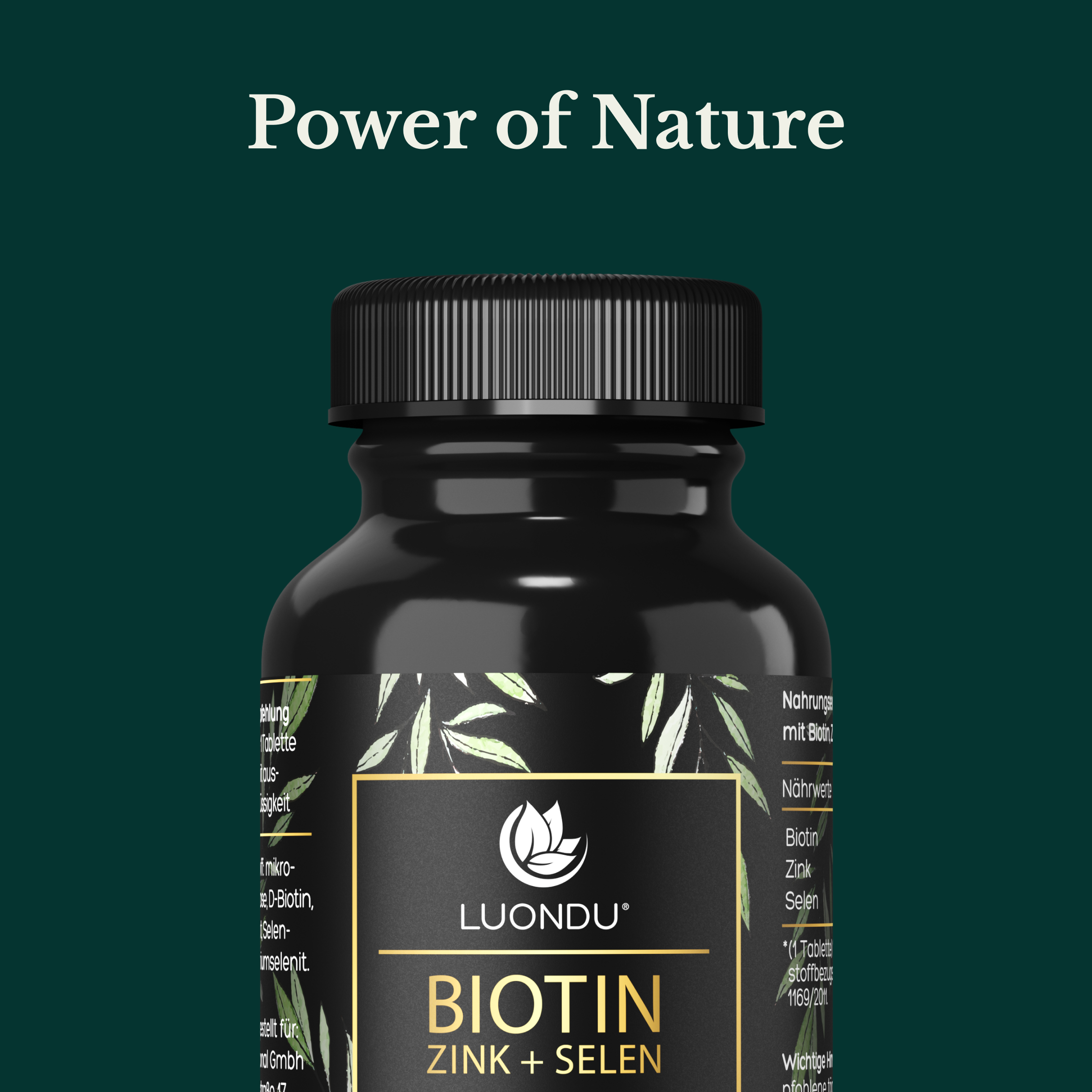 Luondu Biotin hochdosiert 10.000 mcg + Selen + Zink - 365 Tabletten
