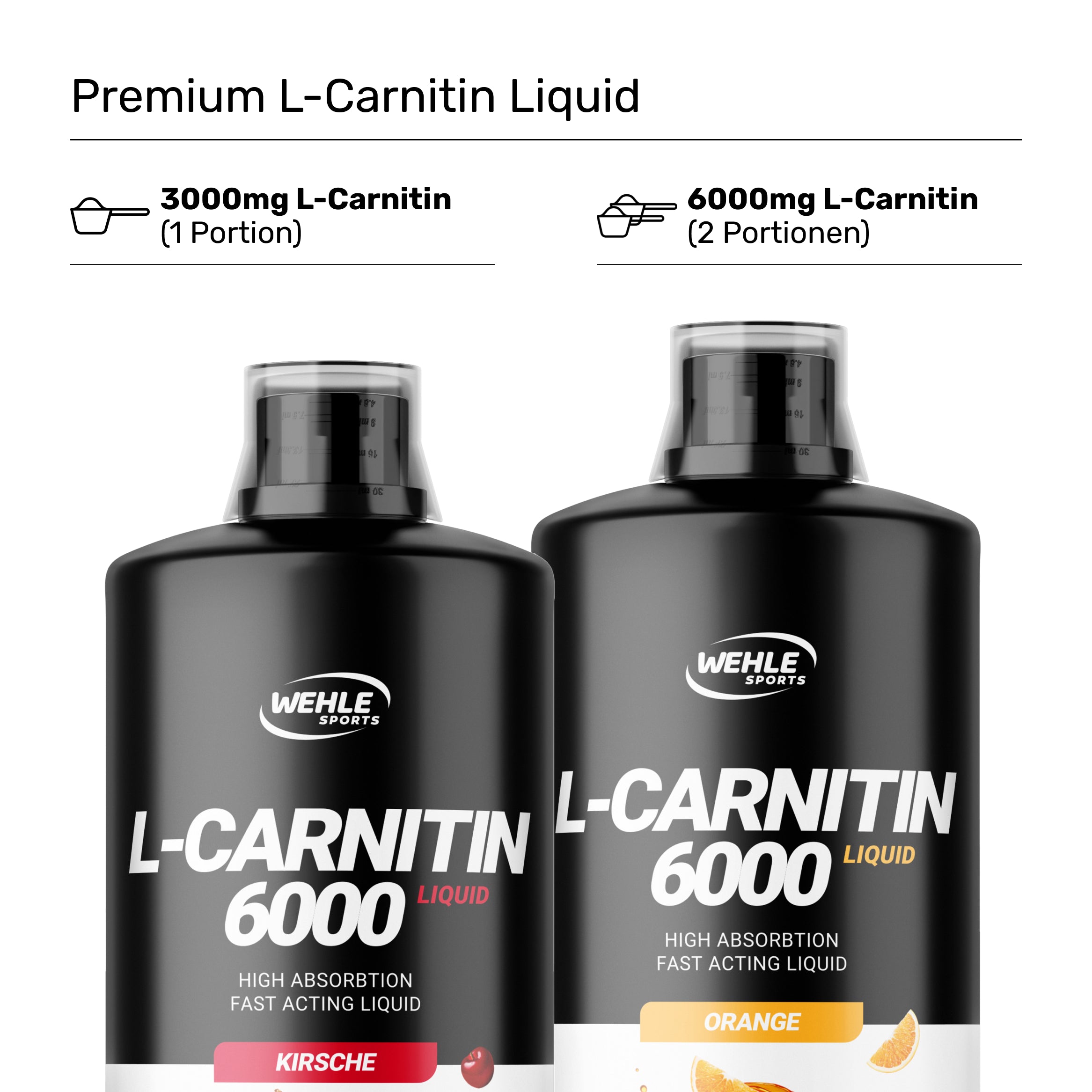 Wehle L-Carnitine 6000 Liquid - 1000 ml