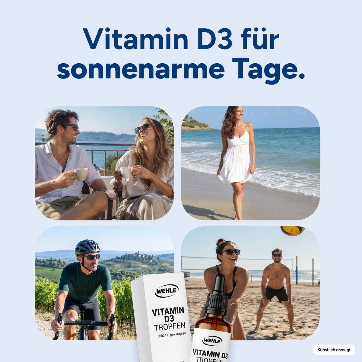 Vitamin D3 5000 IE pro Tropfen hochdosiert - 50ml