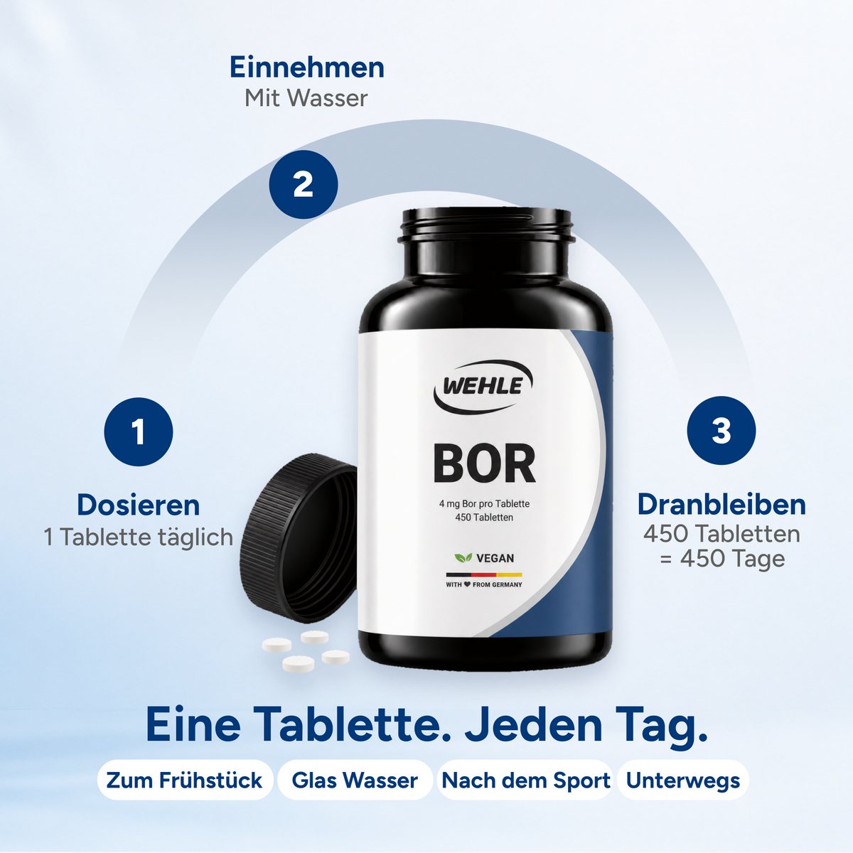 Bor Hochdosiert - 450 Tabletten