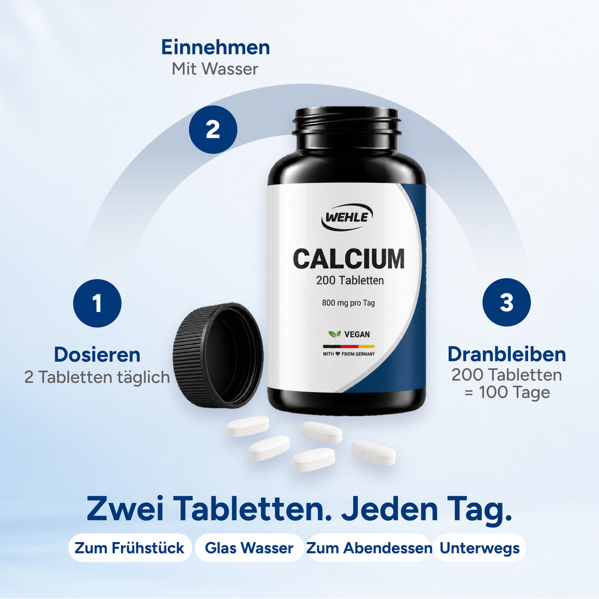 Calcium - 200 Tabletten