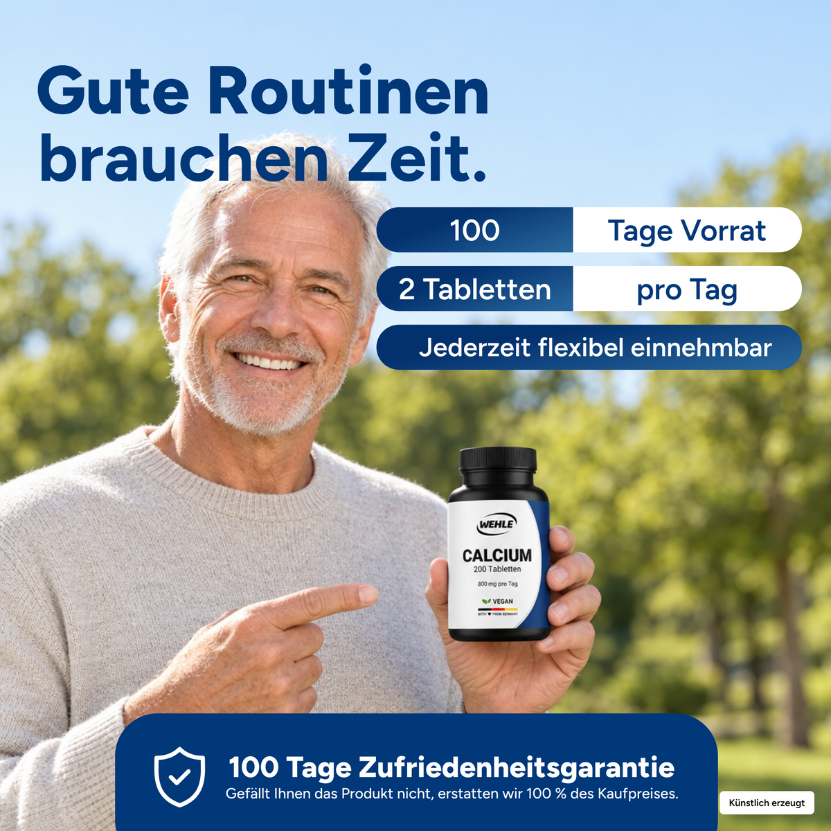 Calcium - 200 Tabletten