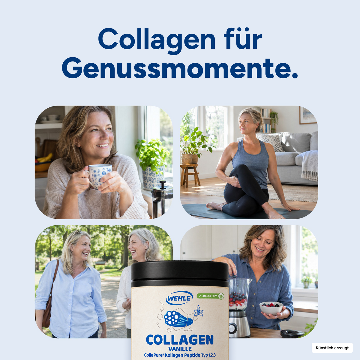 Collagen Pulver Vanille, 300 g, CollaPure