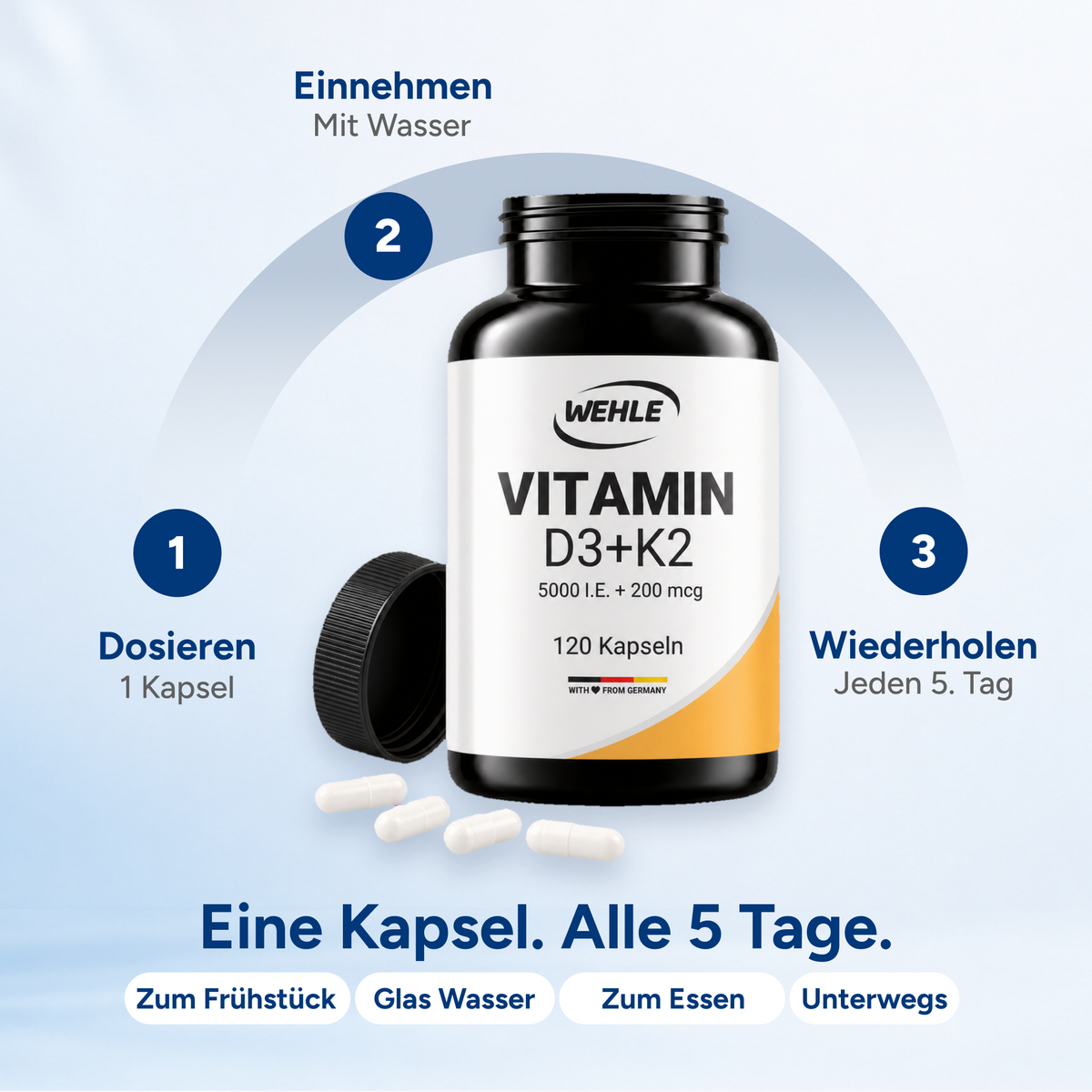 Vitamin D3 5000 I.E + Vitamin K2 200mcg