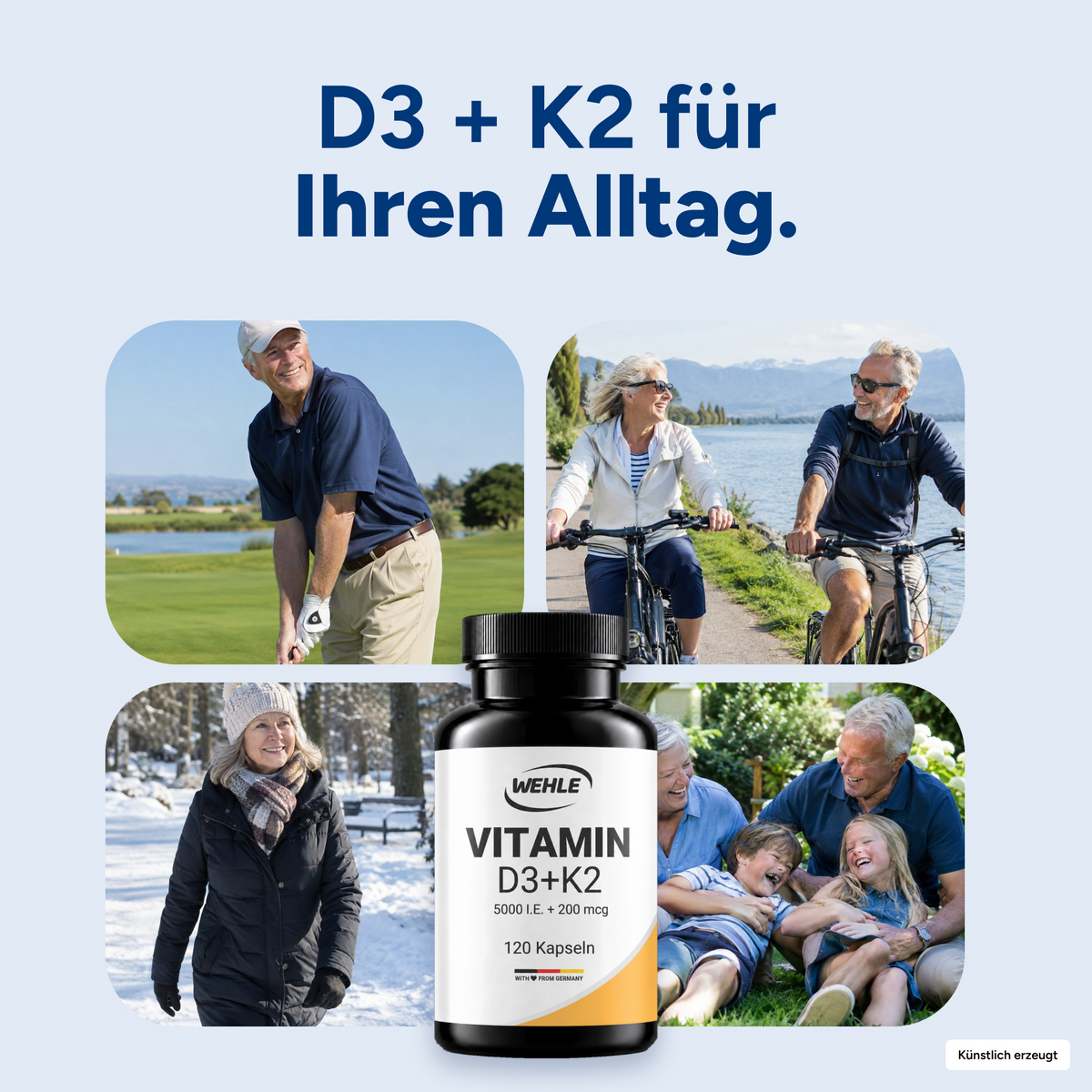Vitamin D3 5000 I.E + Vitamin K2 200mcg