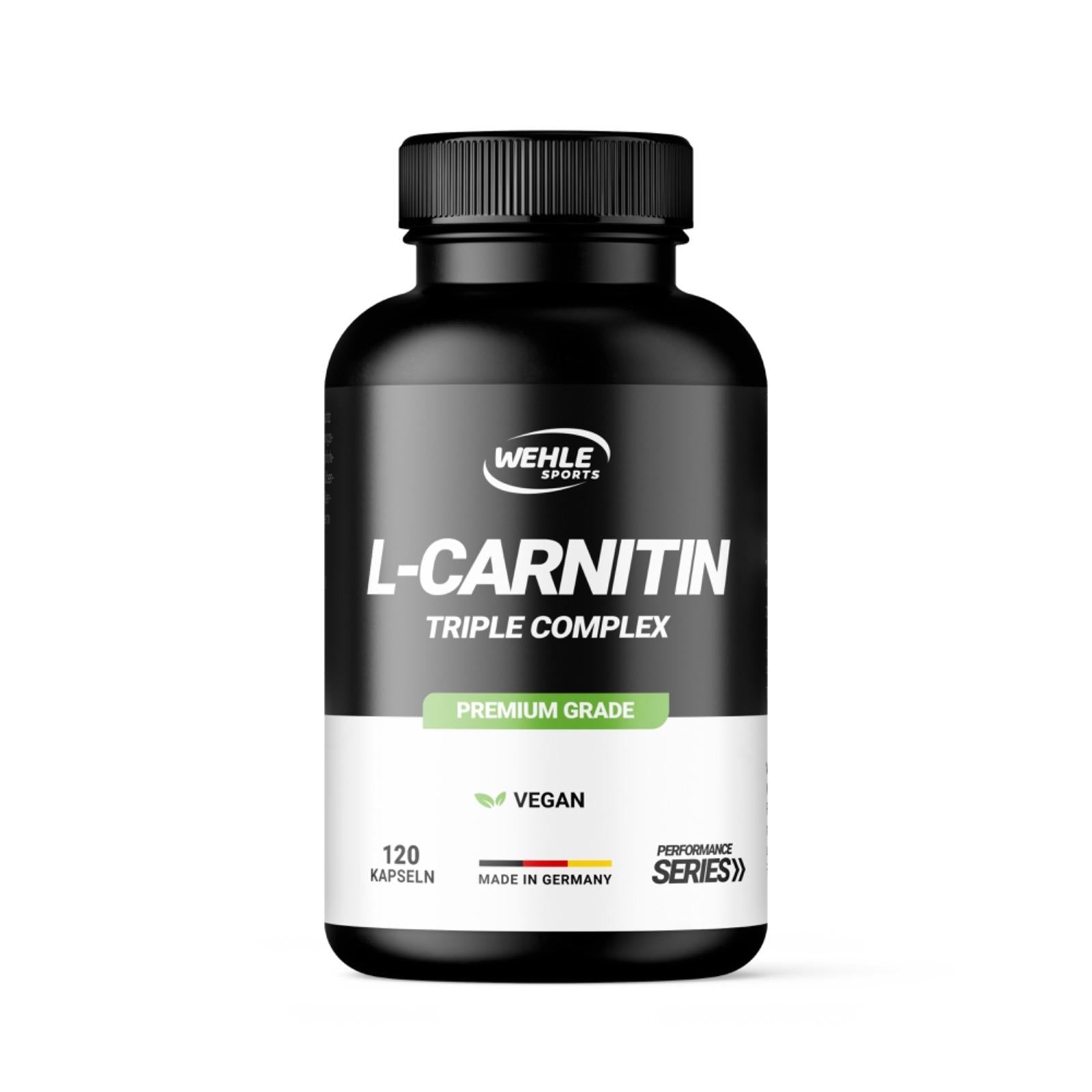 Wehle L-CARNITIN TRIPLE 3000 mg COMPLEX Acetyl Tartrat Fumarat - 120 Kapseln