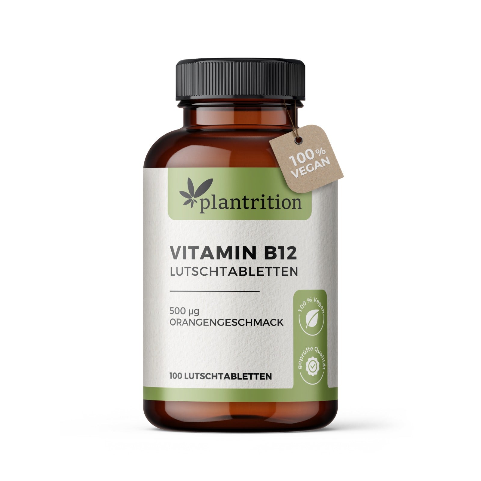 plantrition Methylcobalamin Vitamin B12 500 µg Lutschtabletten Orange  - 100 Stück