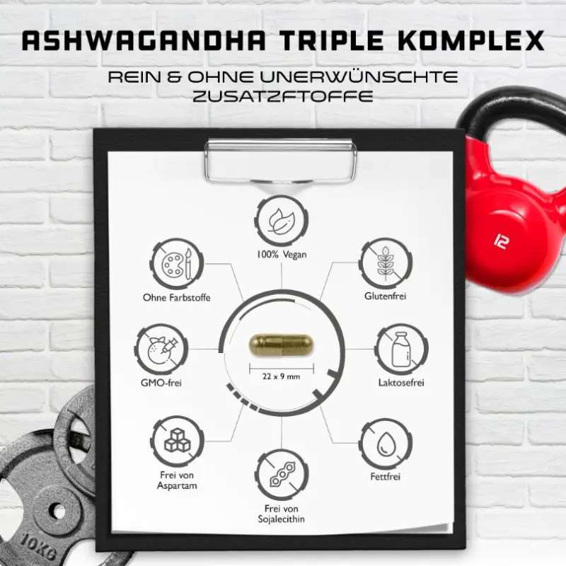 GEN Ashwagandha Triple Komplex - 120 Kapseln
