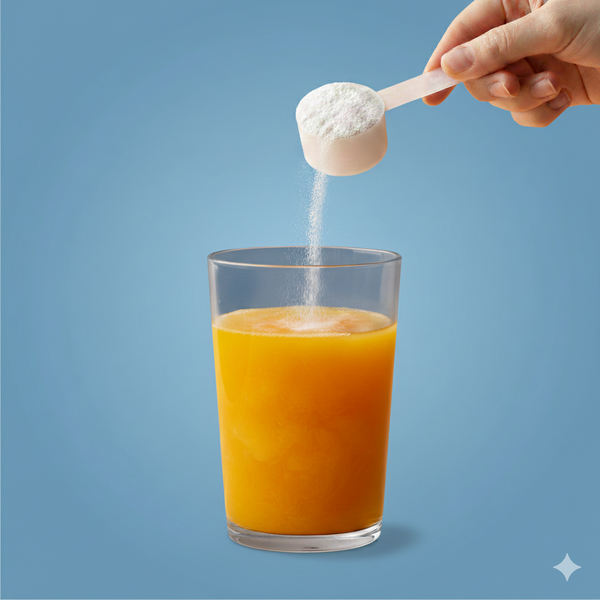 Mixed with water