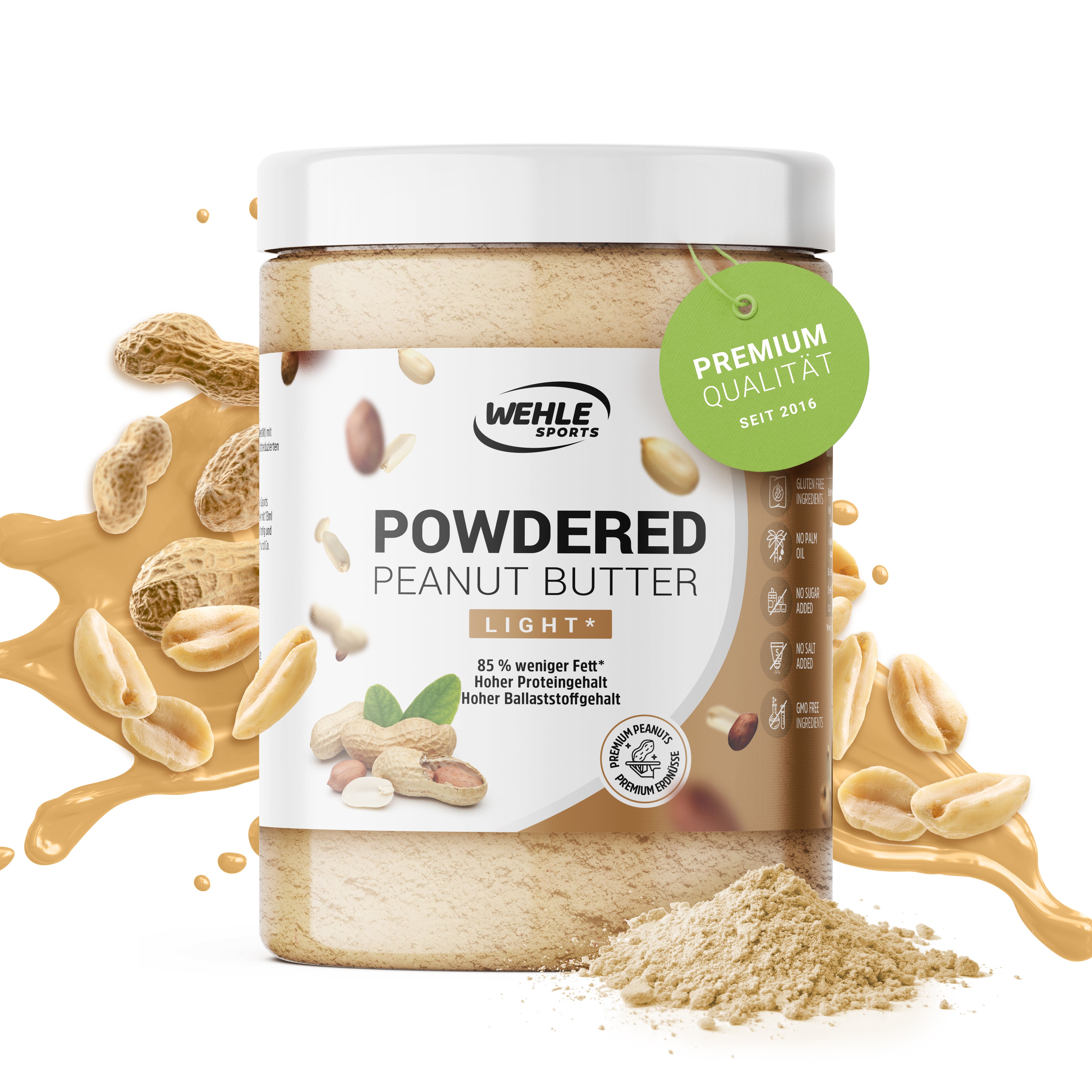 Erdnussbutter Pulver Powdered Peanut Butter light - 500g