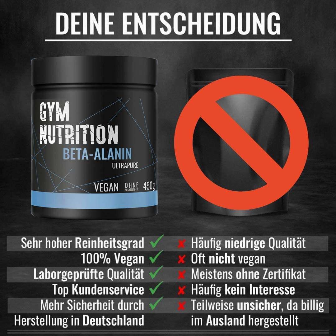 Gym Nutrition Beta Alanin- 450g Dose