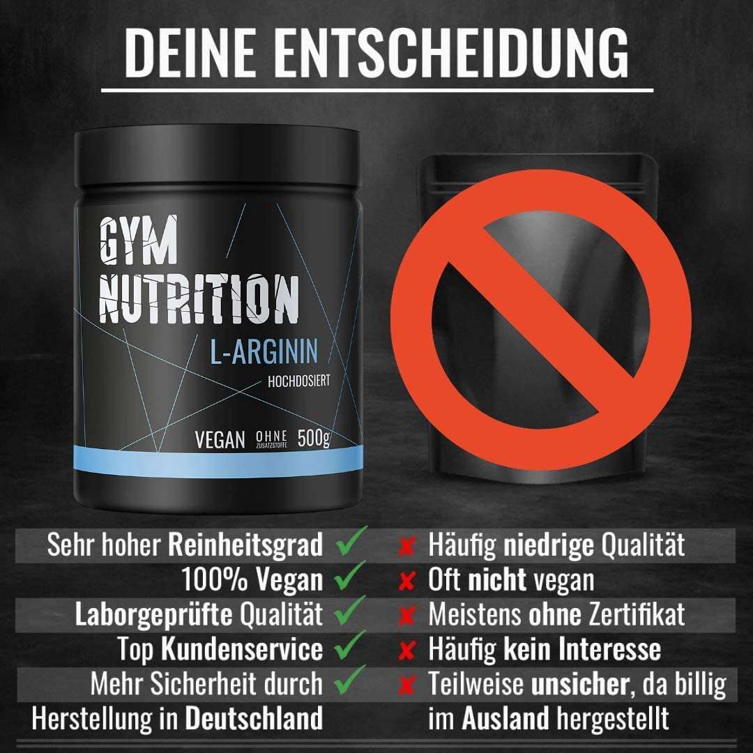 Gym Nutrition L Arginin HCL - 500g