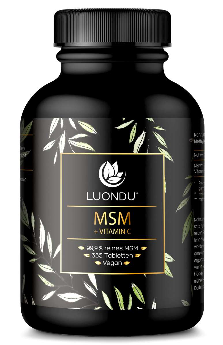 Luondu MSM Tabletten organischer Schwefel + Vitamin C - 365 Tabletten