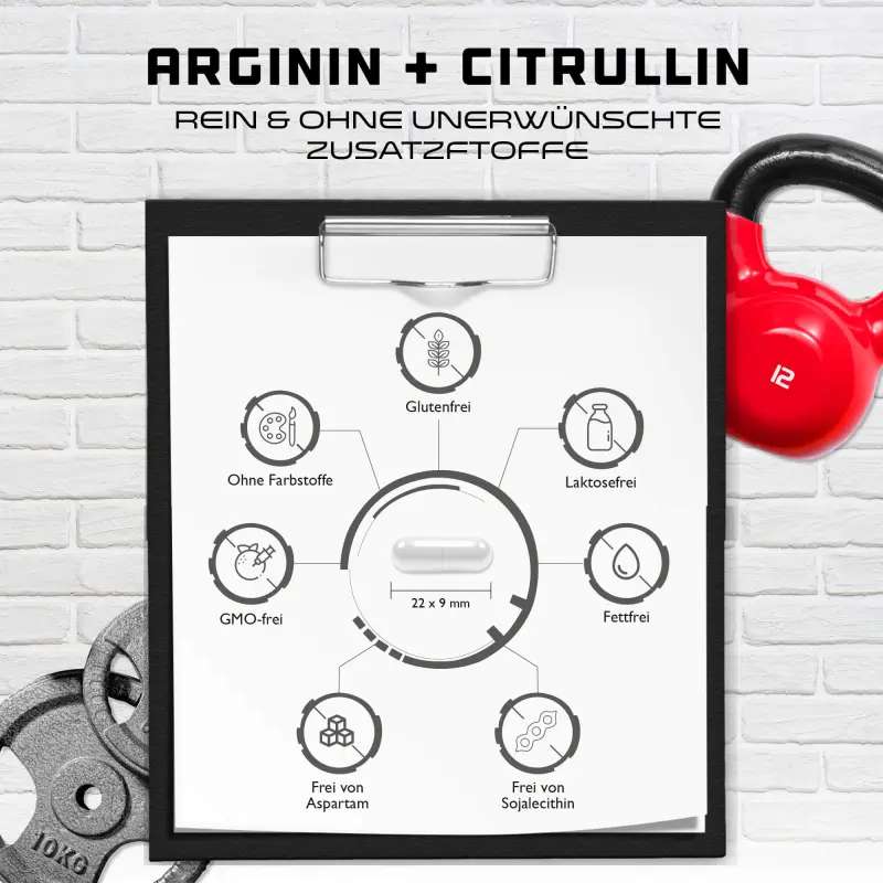 GEN L-Arginin + L-Citrullin 1100mg pro Kapsel - 320 Kapseln