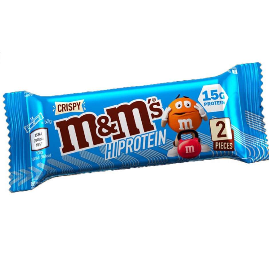 M&M’s Hi Protein Bar CRISPY -  52g Eiweiß Riegel
