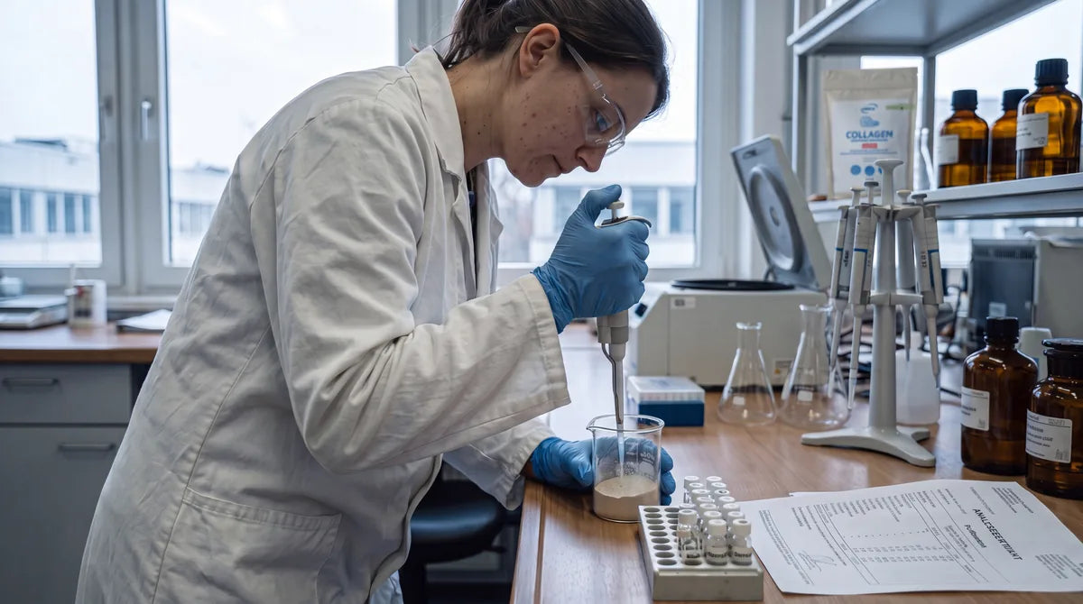 Illustrative photograph of laboratory sample analysis